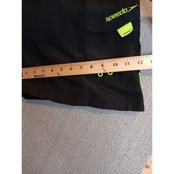 Speedo Swim Board Shorts XL Black/Lime Beach Pool Summer Neon - Picture 11 of 13